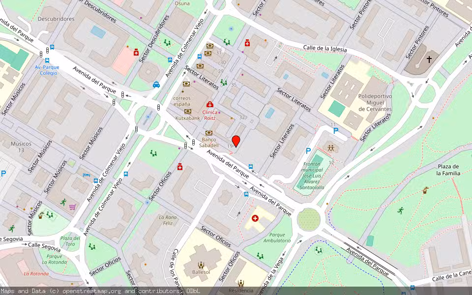 Mapa de Subasta Inmueble (Garaje) en Tres Cantos, Madrid