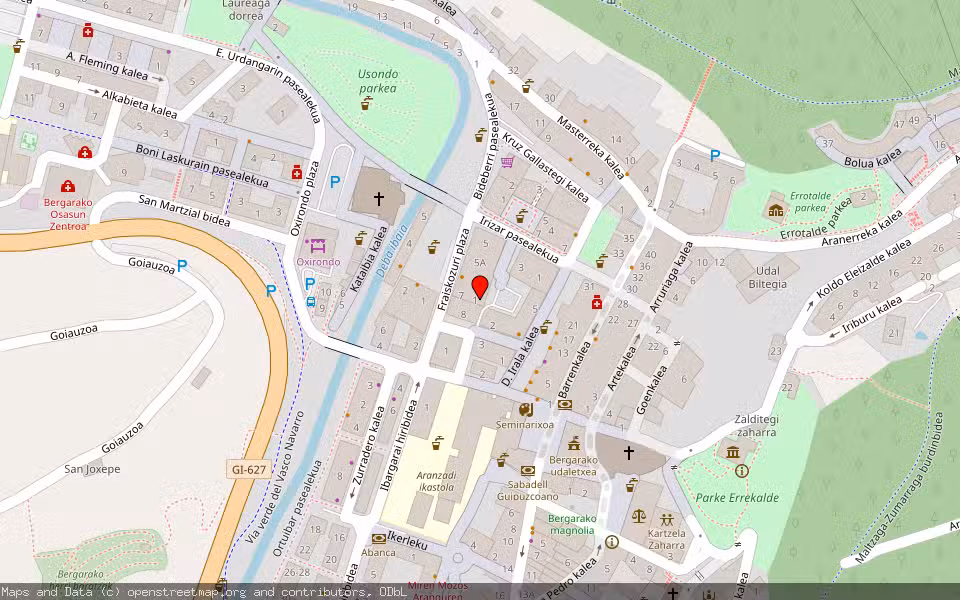 Mapa de Subasta Inmueble (Vivienda) en Bergara, Gipuzkoa