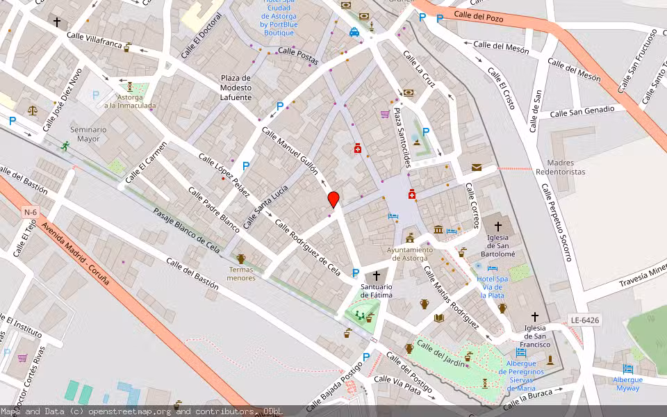 Mapa de Subasta Inmueble (Vivienda) en Astorga, León