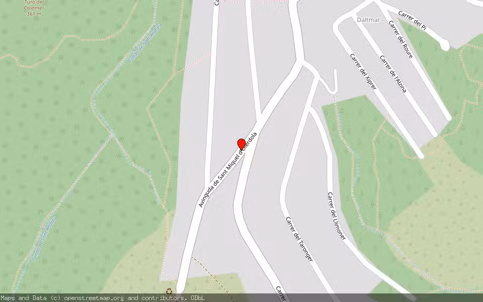 Mapa de Subasta Inmueble (Vivienda) en Olerdola, Barcelona