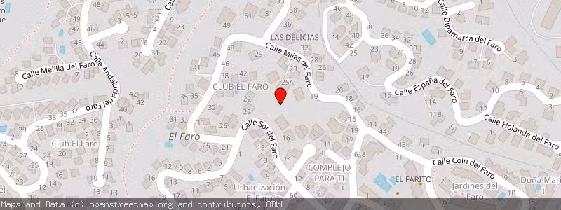 Mapa de Subasta de Inmueble (Solar) en Mijas Costa, Málaga 