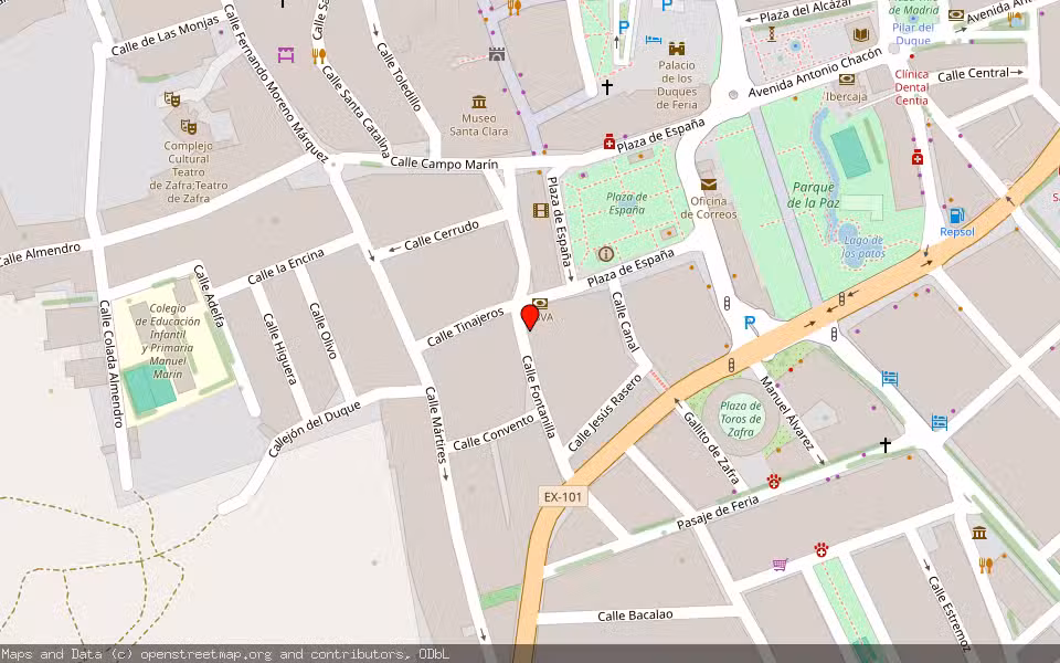 Mapa de Subasta Inmueble (Vivienda) en Zafra, Badajoz