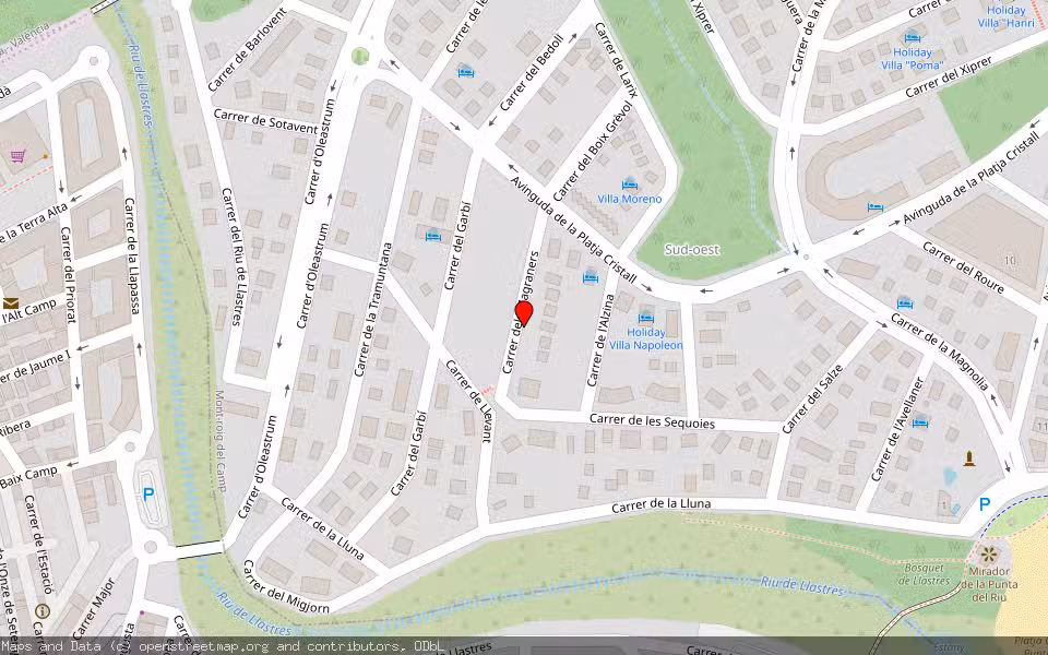 Mapa de Subasta Inmueble (Vivienda) en Mont-roig Del Camp, Tarragona