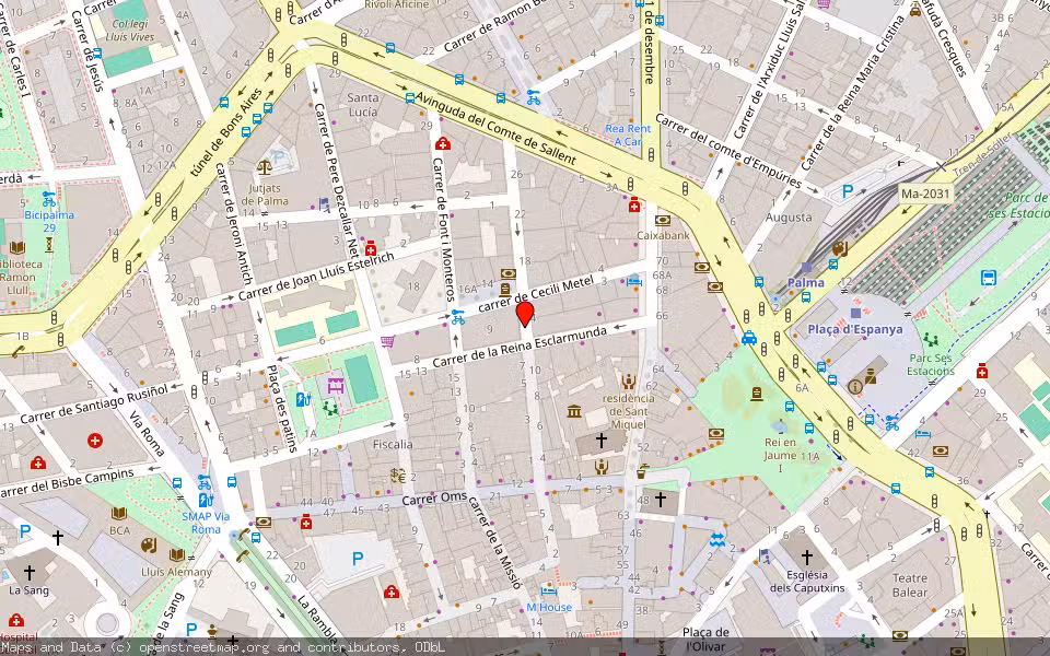 Mapa de Subasta Inmueble (Garaje) en Palma De Mallorca, Illes Balears
