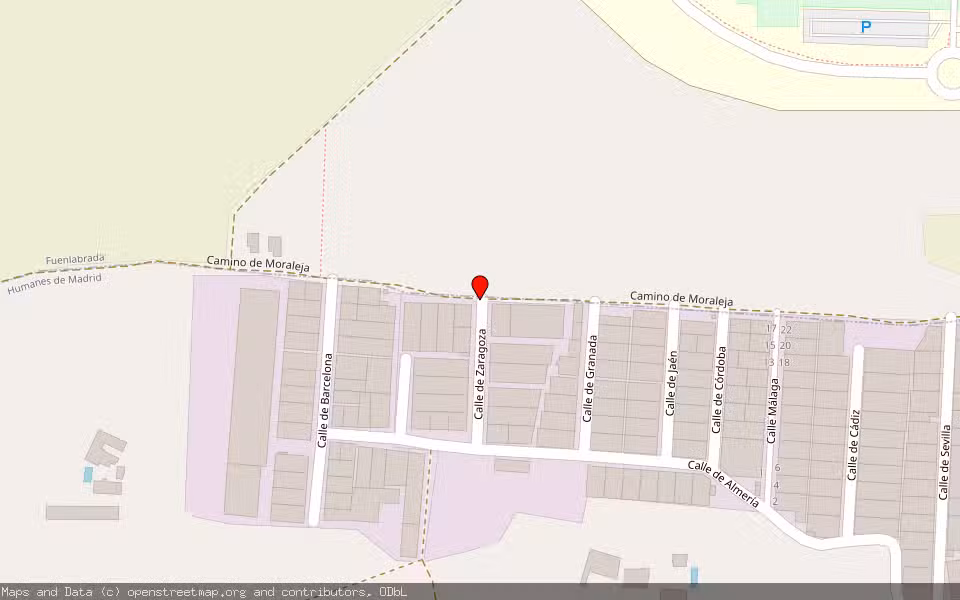 Mapa de Subasta Inmueble (Otros) en Humanes De Madrid, Madrid