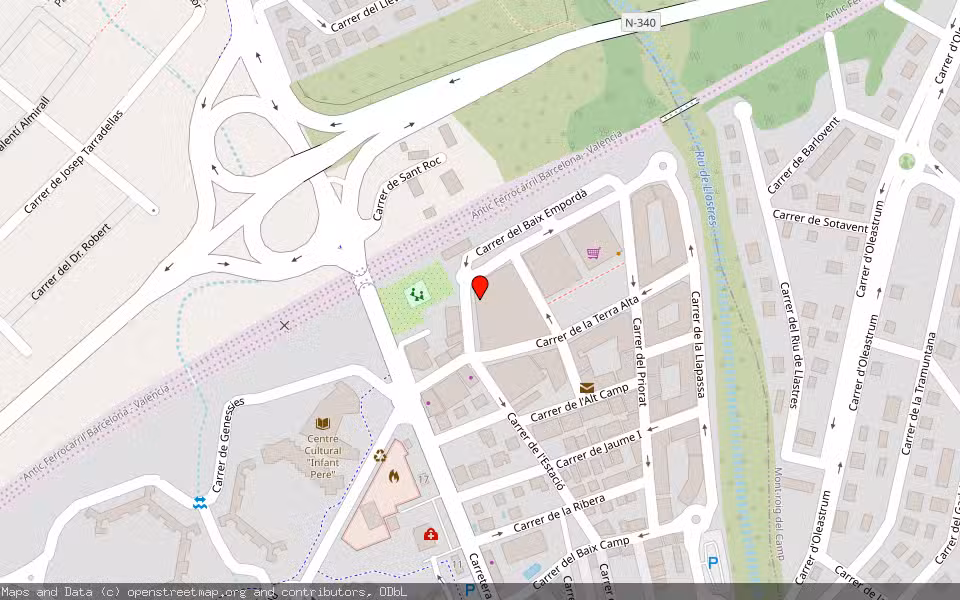 Mapa de Subasta Inmueble (Vivienda) en L'hospitalet De L'infant, Tarragona