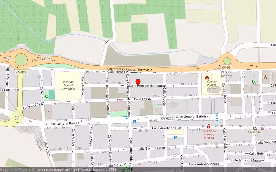 Mapa de Subasta Inmueble (Vivienda) en Bigastro, Alicante/Alacant