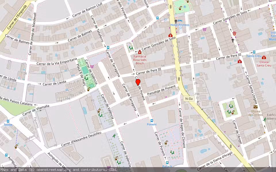 Mapa de Subasta Inmueble (Otros) en Figueres, Girona