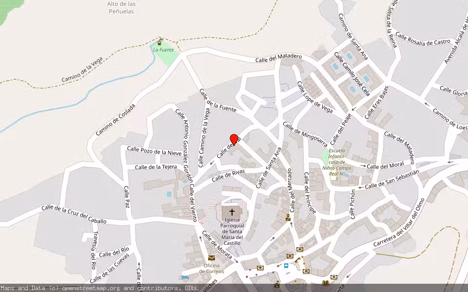 Mapa de Subasta Inmueble (Vivienda) en Campo Real, Madrid