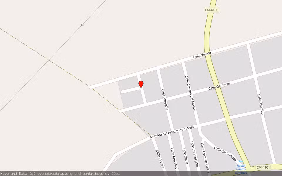 Mapa de Subasta Inmueble (Vivienda) en Calera Y Chozas, Toledo