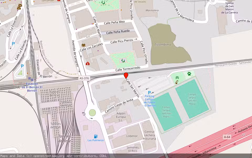 Mapa de Subasta Inmueble (Vivienda) en Siero, Asturias