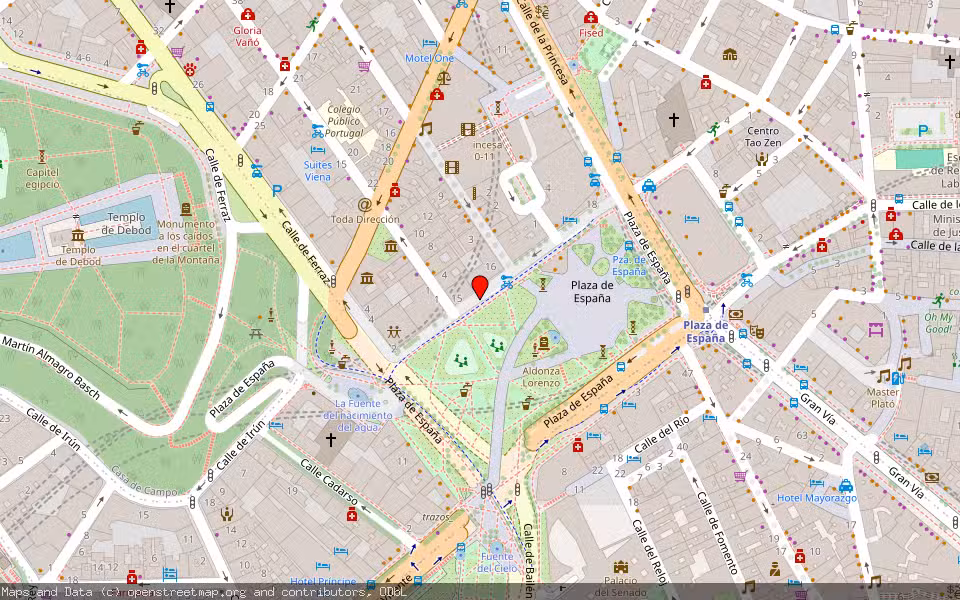 Mapa de Subasta Inmueble (Garaje) en Madrid