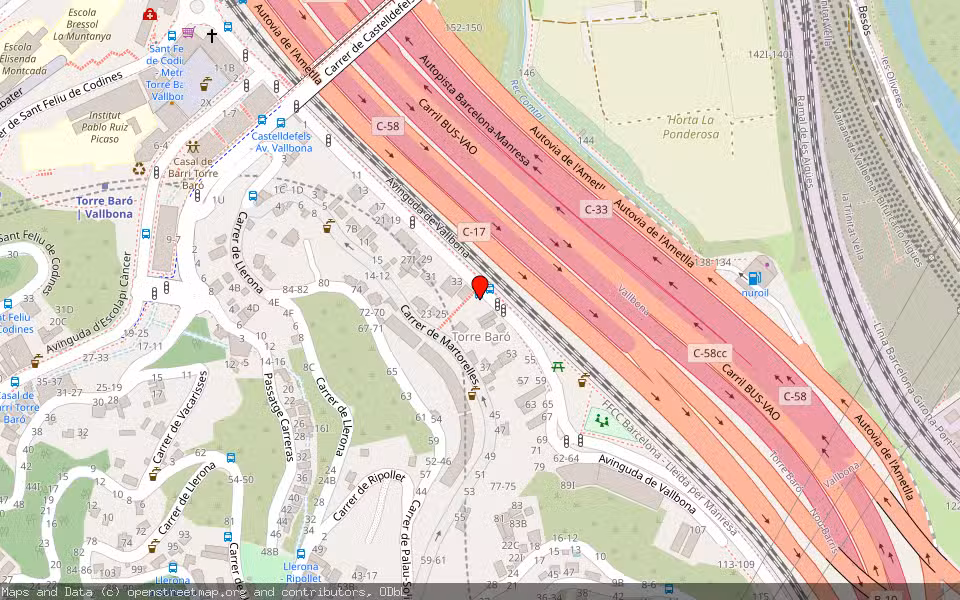 Mapa de Subasta Inmueble (Solar) en Barcelona
