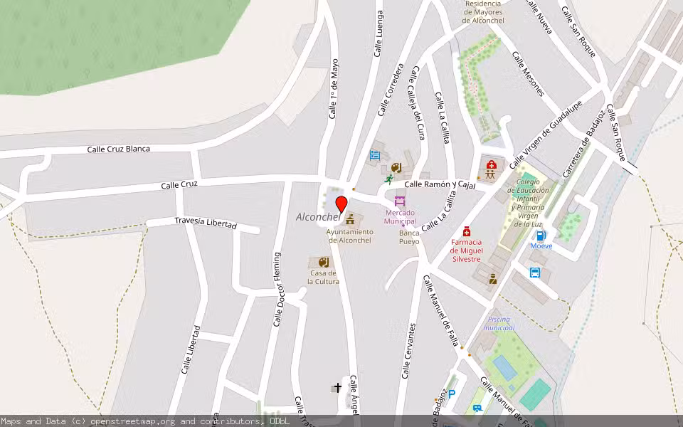 Mapa de Subasta Inmueble (Vivienda) en Alconchel, Badajoz