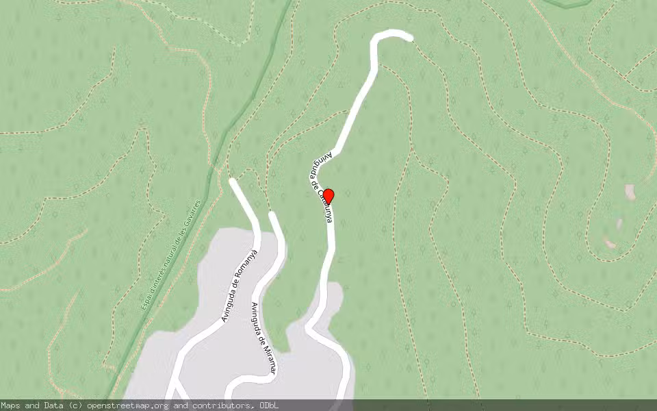 Mapa de Subasta Inmueble (Solar) en Santa Cristina D'aro, Girona
