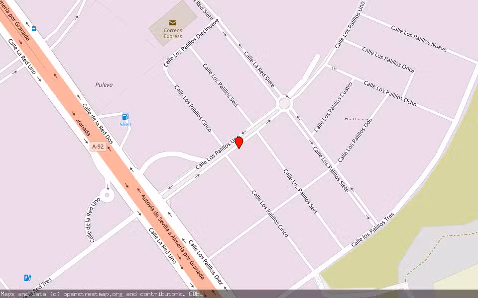 Mapa de Subasta Inmueble (Nave industrial) en Alcala De Guadaira, Sevilla