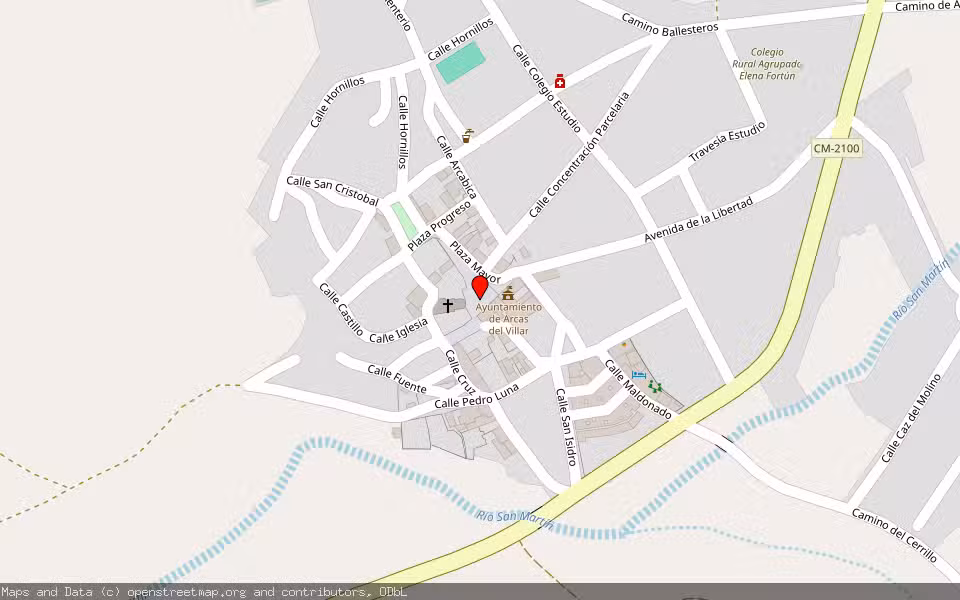 Mapa de Subasta Inmueble (Vivienda) en Arcas Del Villar, Cuenca
