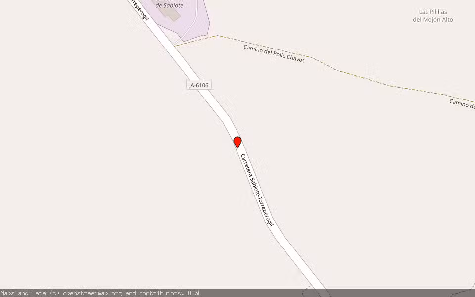 Mapa de Subasta Inmueble (Finca rústica) en Sabiote, Jaén