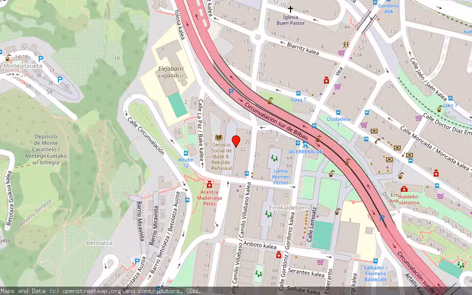 Mapa de Subasta Inmueble (Local comercial) en Bilbao, Bizkaia