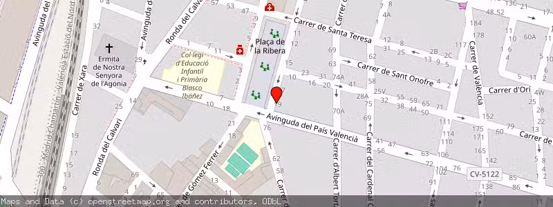 Mapa de Subasta de Inmueble (Vivienda) en Algemesi, Valencia 