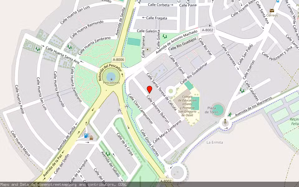Mapa de Subasta Inmueble (Vivienda) en Alcala Del Rio, Sevilla