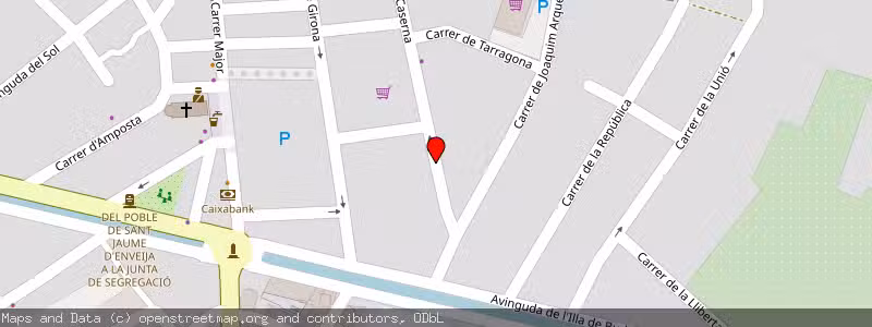 Mapa de Subasta de Inmueble (Vivienda) en Sant Jaume D'enveja, Tarragona 