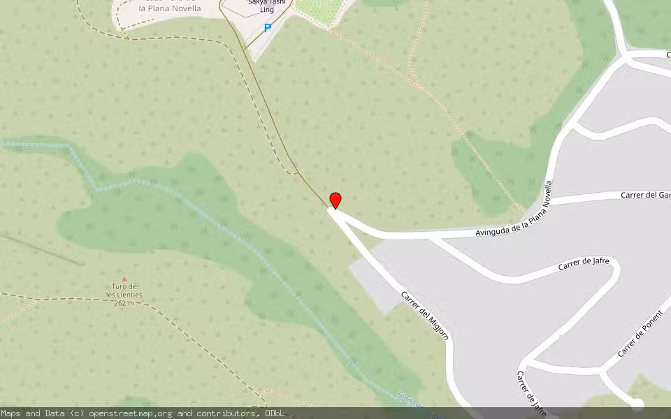 Mapa de Subasta Inmueble (Vivienda) en Olivella, Barcelona