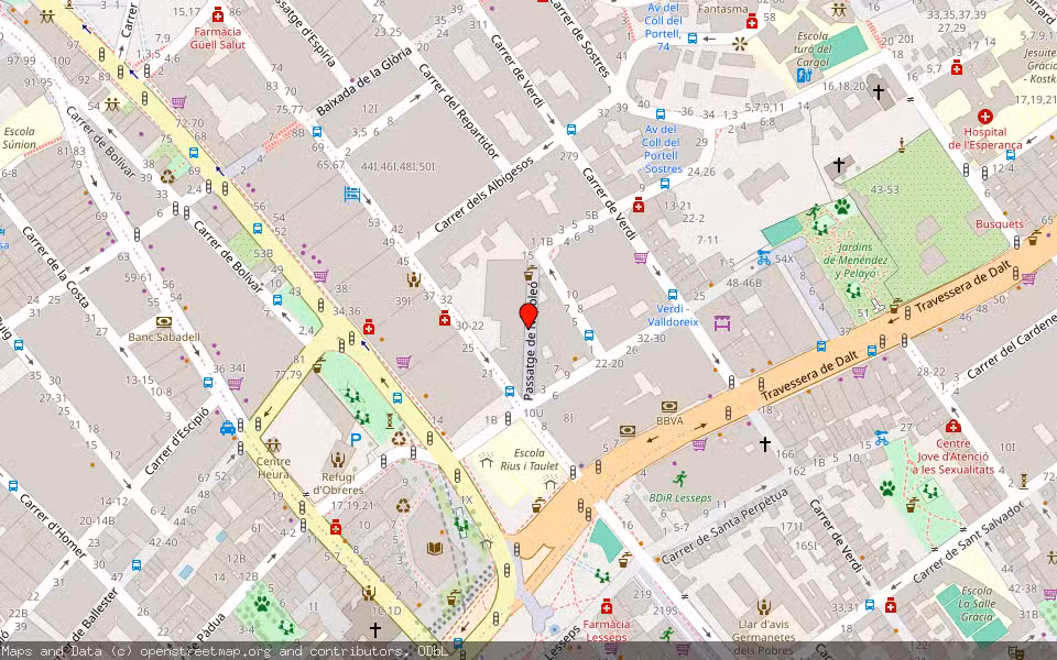 Mapa de Subasta Inmueble (Vivienda) en Barcelona