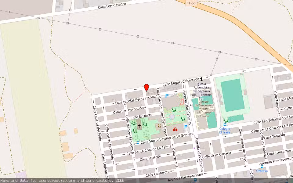 Mapa de Subasta Inmueble (Local comercial) en Arona, Santa Cruz de Tenerife