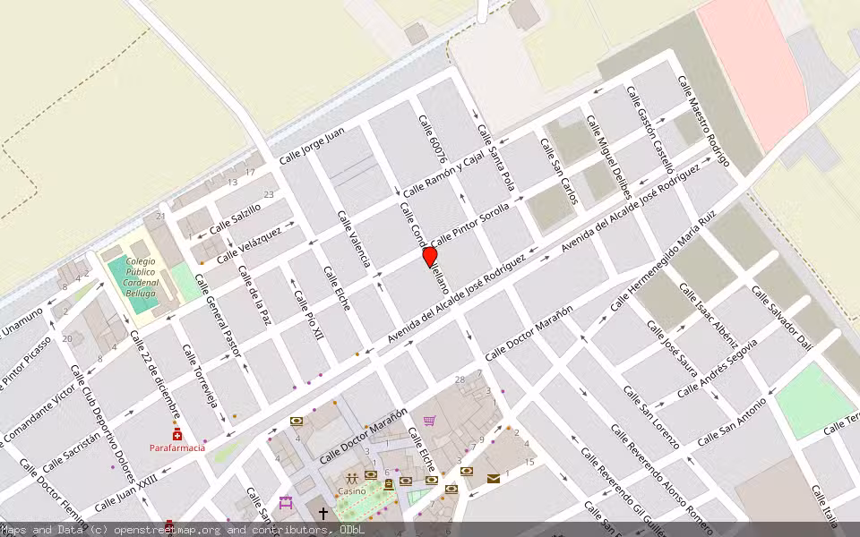Mapa de Subasta Inmueble (Vivienda) en Dolores, Alicante/Alacant