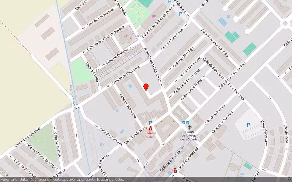 Mapa de Subasta Inmueble (Vivienda) en Alovera, Guadalajara