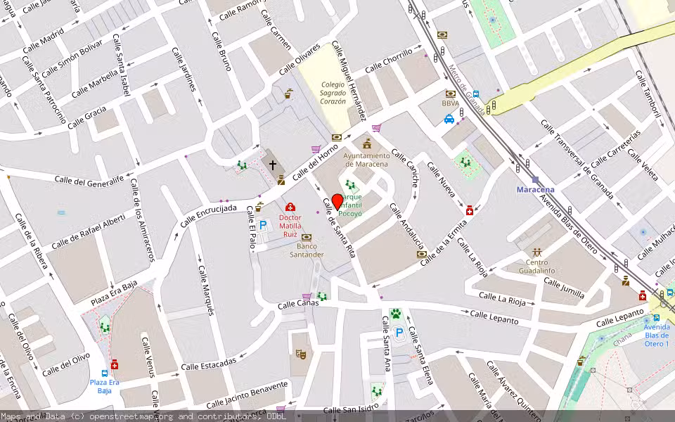 Mapa de Subasta Inmueble (Vivienda) en Maracena, Granada