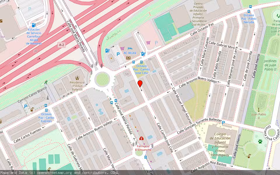 Mapa de Subasta Inmueble (Garaje) en Alcala De Henares, Madrid