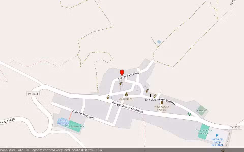 Mapa de Subasta Inmueble (Vivienda) en Els Guiamets, Tarragona