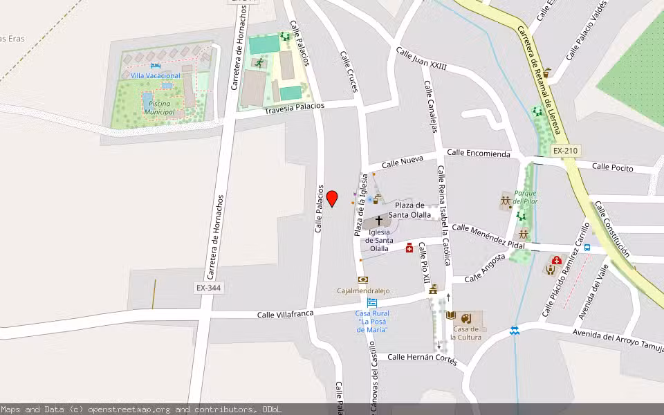 Mapa de Subasta Inmueble (Finca rústica) en Puebla De La Reina, Badajoz