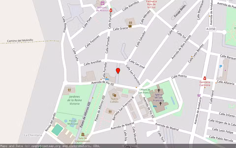 Mapa de Subasta Inmueble (Vivienda) en Palma Del Rio, Córdoba