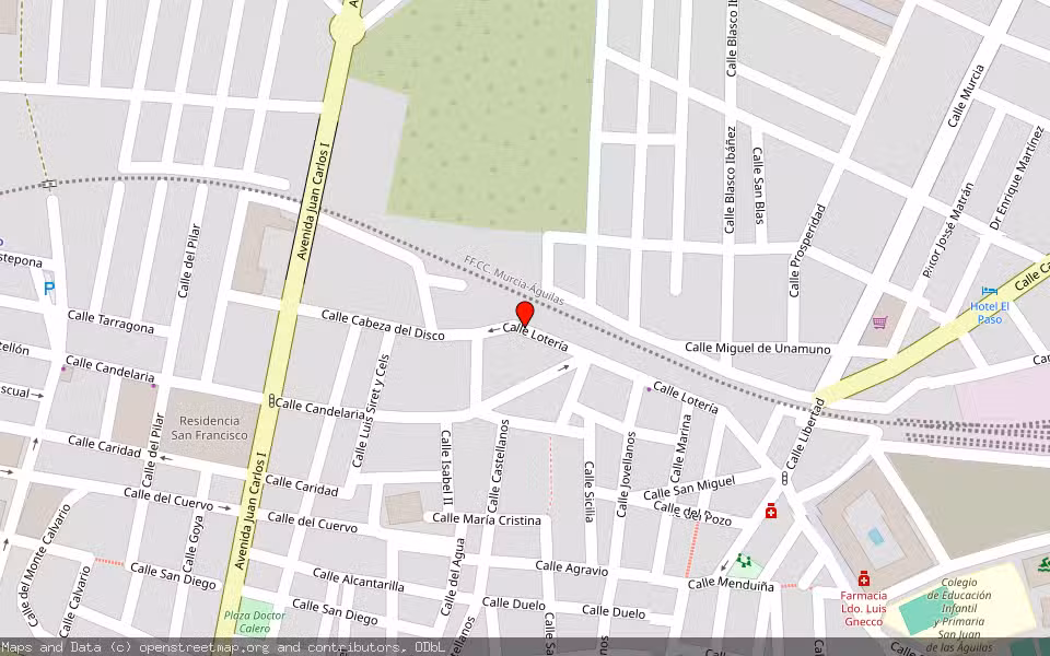 Mapa de Subasta Inmueble (Vivienda) en Águilas, Murcia
