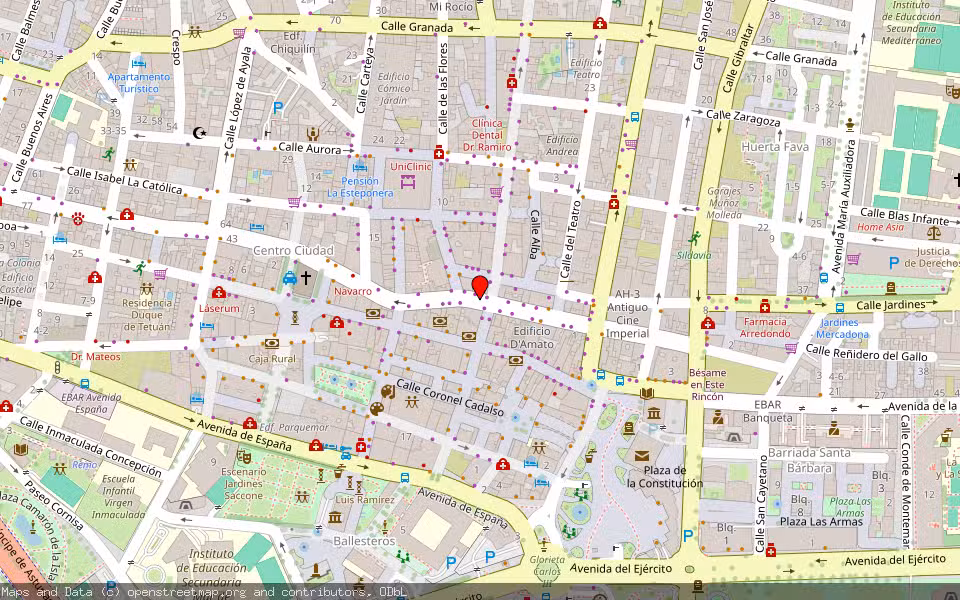 Mapa de Subasta Inmueble (Vivienda) en La Linea De La Concepcion, Cádiz