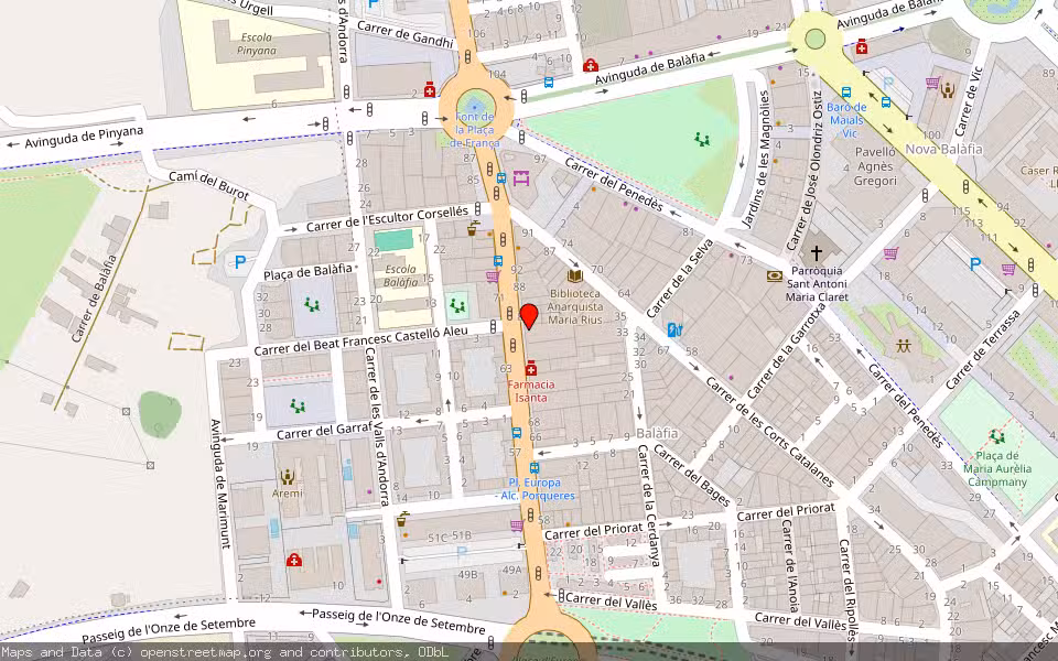Mapa de Subasta Inmueble (Vivienda) en Lleida