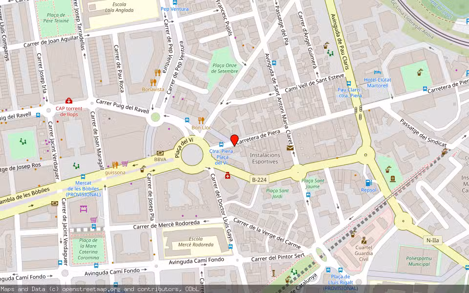 Mapa de Subasta Inmueble (Vivienda) en Martorell, Barcelona