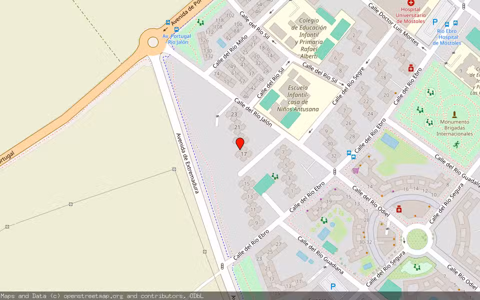 Mapa de Subasta Inmueble (Garaje) en Mostoles, Madrid