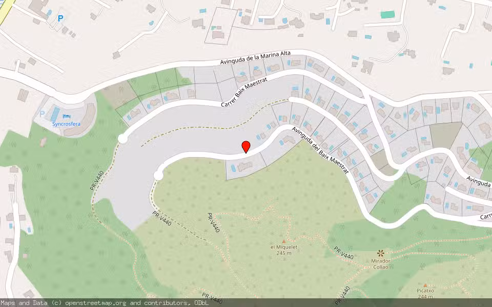 Mapa de Subasta Inmueble (Solar) en Pedreguer, Alicante/Alacant