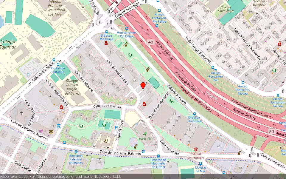 Mapa de Subasta Inmueble (Vivienda) en Madrid