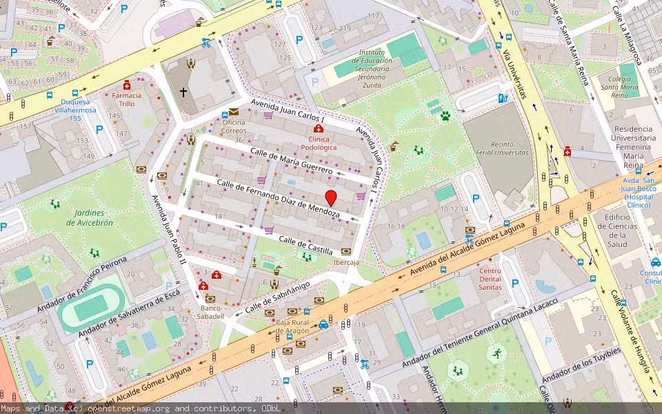Mapa de Subasta Inmueble (Vivienda) en Zaragoza