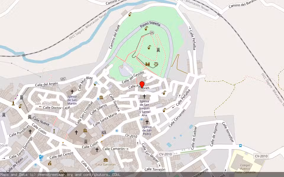 Mapa de Subasta Inmueble (Vivienda) en Segorbe, Castellón/Castelló