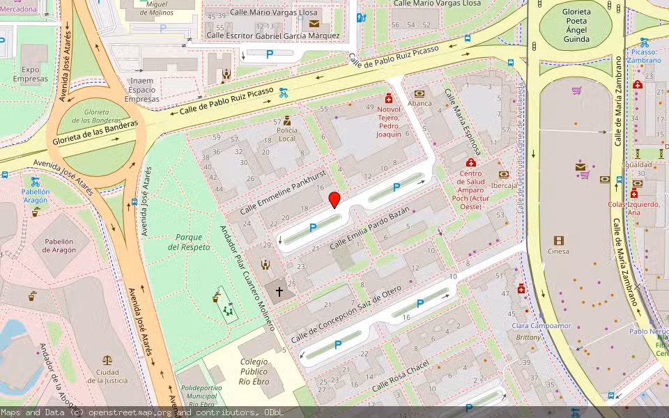 Mapa de Subasta Inmueble (Local comercial) en Zaragoza