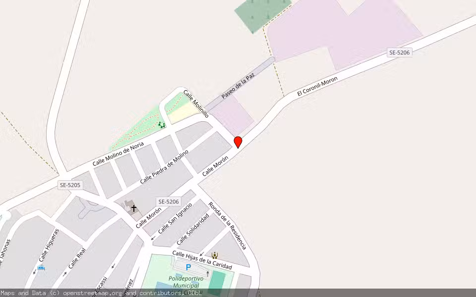 Mapa de Subasta Inmueble (Vivienda) en El Coronil, Sevilla