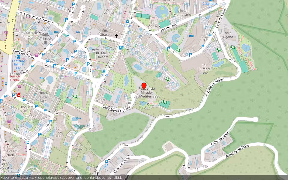 Mapa de Subasta Inmueble (Vivienda) en Benidorm, Alicante/Alacant