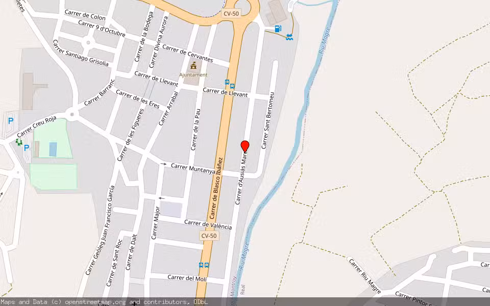 Mapa de Subasta Inmueble (Vivienda) en Montroy, Valencia/València