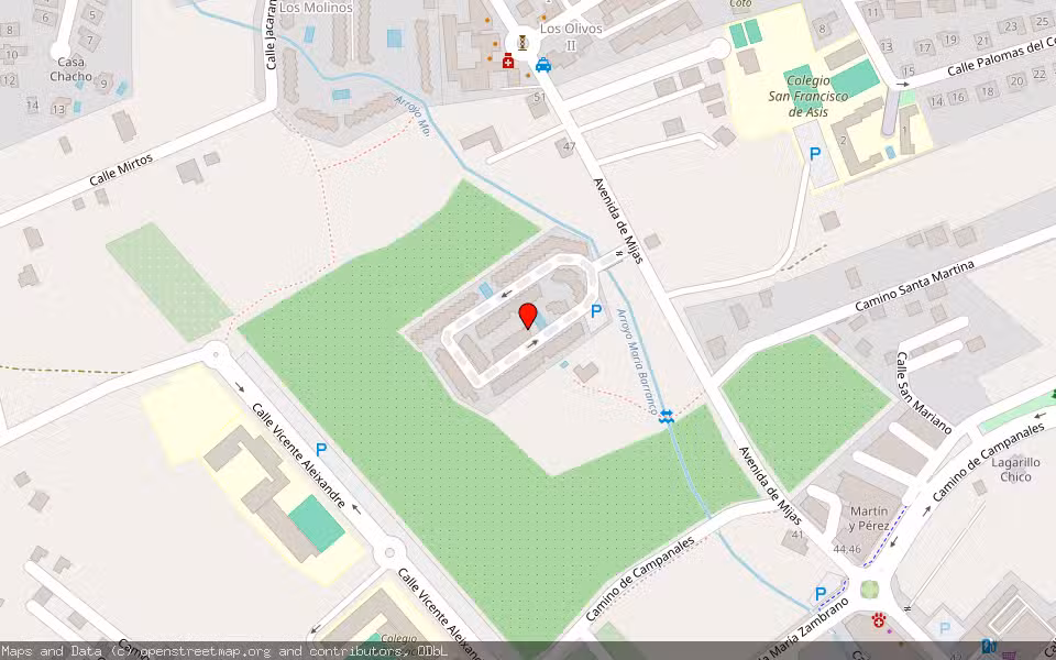Mapa de Subasta Inmueble (Vivienda) en Mijas, Málaga